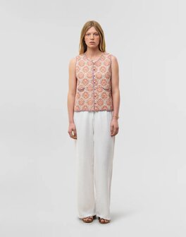 Natura - Quilet Gilet - Mumbai - Printed - Oranje