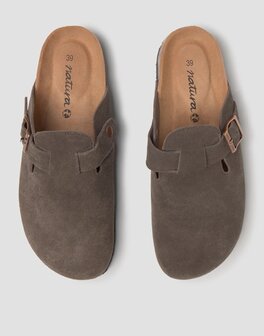Natura - Schoen - Klomp - Suede - Bruin - Dames