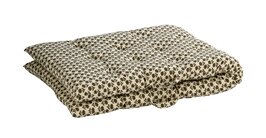 Madam Stoltz - matraskussen - off white/groen/wijnrood - 70 x 180 cm