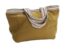 Madam Stoltz - tote bag XL - mosterd - 40 x 25 x 40 cm