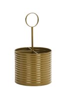 Madam Stoltz-metalen opbergblik - mosterd