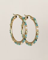 My Heritage - oorbel -&Oslash;30mm apatite mixed gemstones CA