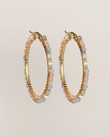 My Heritage - oorbel - &Oslash;30mm tanzanite mixed gemstones HT
