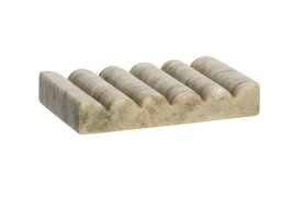Madam Stoltz - marmeren zeepschaaltje - beige