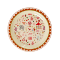 Rice - Melamine bord - Funfair pink
