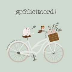 MarjoMaakt - Postcard - Gefelicteerd