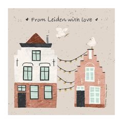 MarjoMaakt - Postcard - From Leiden with Love
