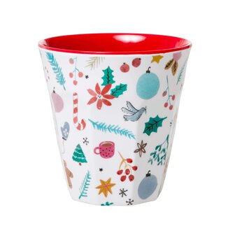 RICE - Melamine Cup- All over Christmas