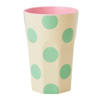 Rice - XL Melamine Cup - Mint Dot