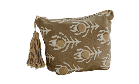 Madam-Stoltz-toilettas-camel-/-offwhite