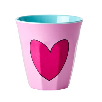 Rice - Melamine Cup - Pink Heart