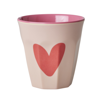 Rice - Melamine Cup - Heart old pink