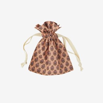 Madam Stoltz - printed cotton bag - multicolor - 15x18cm