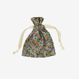 Madam Stoltz - printed cotton bag - multicolor - 15x18cm
