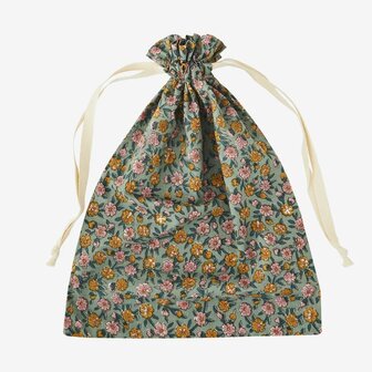 Madam Stoltz - printed cotton bag - multicolor - 30x40 cm