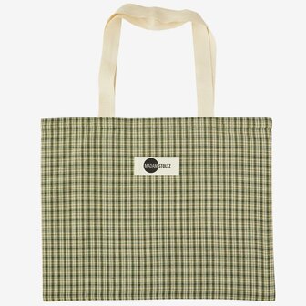 Madam Stoltz - Shopper - katoen met print - 50x40 cm