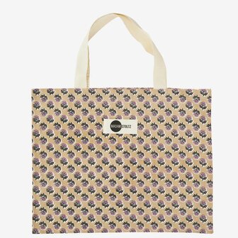 Madam Stoltz - Shopper - katoen met print - 50x40 cm