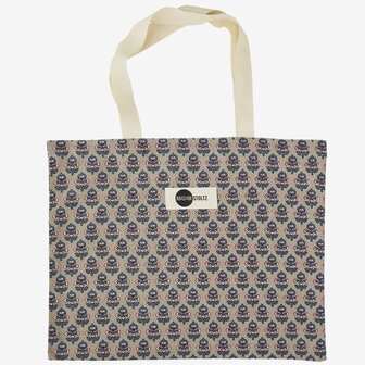 Madam Stoltz - Shopper - printed cotton - multicolor - 50x40 cm