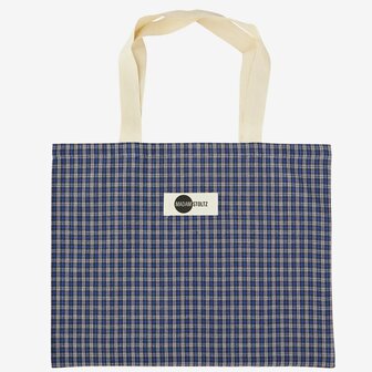 Madam Stoltz - Shopper - printed cotton - multicolor - 50x40 cm