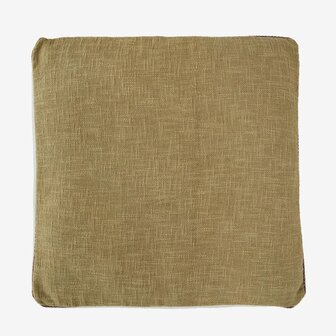 Madame Stoltz - Chair pad - 50 x 50 cm - cotton - Tobacco 