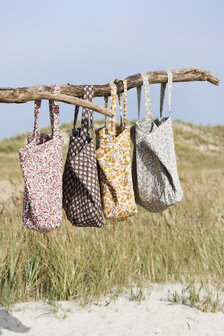 IB Laursen - Bag - Quilted - Grapevines print