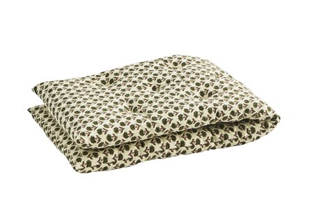 Madame Stoltz - matraskussen 45 x 125 - off white - groen - oud roze