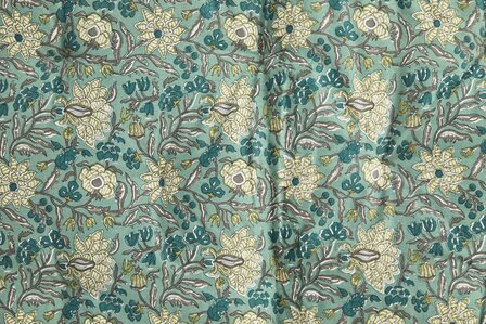 Madame Stoltz -matraskussen 60 x 100- Aquagroen, grijs, groen