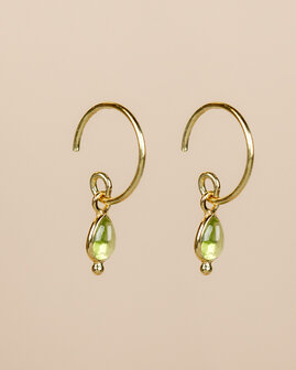 Muja Juma - Earring - goldplated - Baeus - Peridot