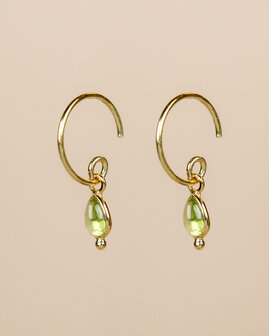Muja Juma - Earring - goldplated - Baeus - Peridot