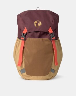 Natura - Backpack - Kilimanjaro - Bordeaux - Okergeel