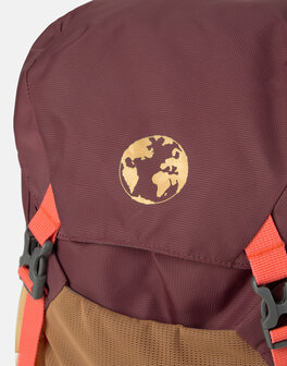 Natura - Backpack - Kilimanjaro - Bordeaux - Okergeel