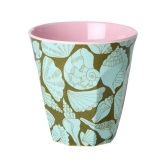 Rice - Melamine Cup - medium - groen - Sea Shell