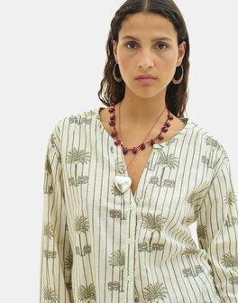 Natura - Blouse met Print - Palmlux - Groen