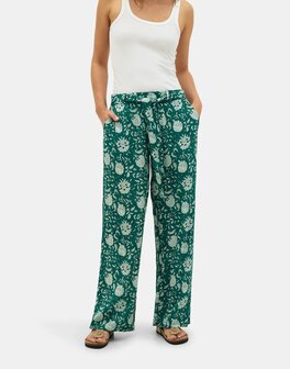 Natura - Printed Pants - Rihaan - Green
