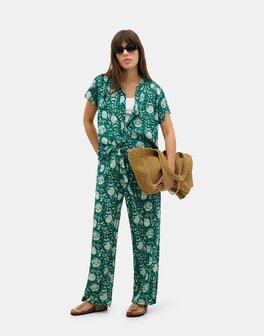 Natura - Printed Pants - Rihaan - Green