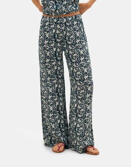 Natura - Printed Pants - Prahit - Blue - White