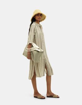 Natura - Lange Jurk met Gestreepte Print - Yatan 