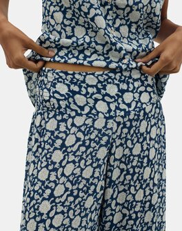 Natura - Broek met print - Samarth - Blauw - Wit
