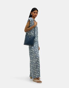 Natura - Broek met print - Samarth - Blauw - Wit