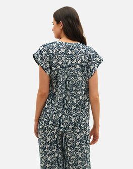 Natura - Blouse met Print - Pranit - Blauw