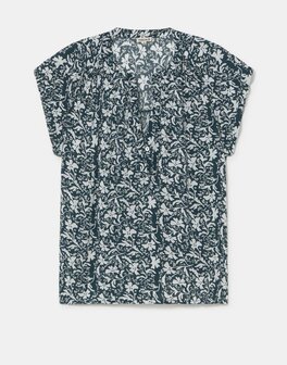 Natura - Blouse met Print - Pranit - Blauw