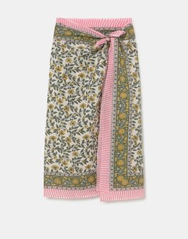 Natura - Pareo - Floral - Roze/Geel