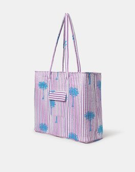 Natura -Tas - Weekend - Summer Palms - Mauve