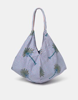 Natura - Tas - Palms - Blauw