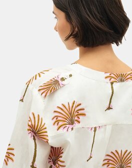 Natura - Printed Blouse - Tropic - Multicolor/white