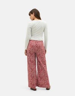 Natura - Broek met print - Eshan - Burgundy 