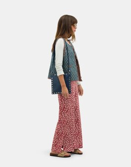 Natura - Broek met print - Eshan - Burgundy 