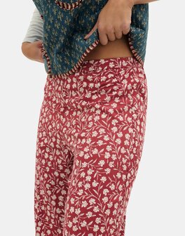 Natura - Broek met print - Eshan - Burgundy 