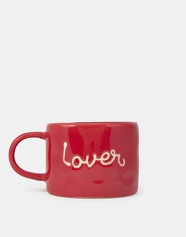 Natura - Mok - Keramiek - rood - LOVER
