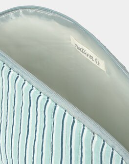 Natura -Toilettas - Klein - Yaya blauw gestreept